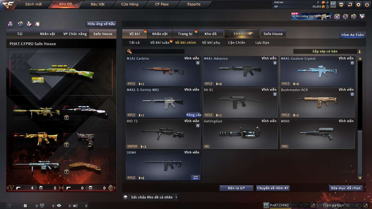 shop acc cf uy tin gia re